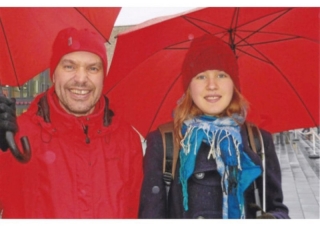 Gernot Gruber mit Tochter