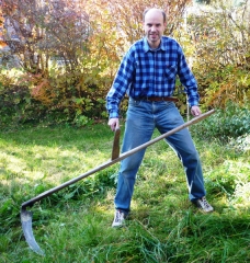 Gernot Gruber im Garten
